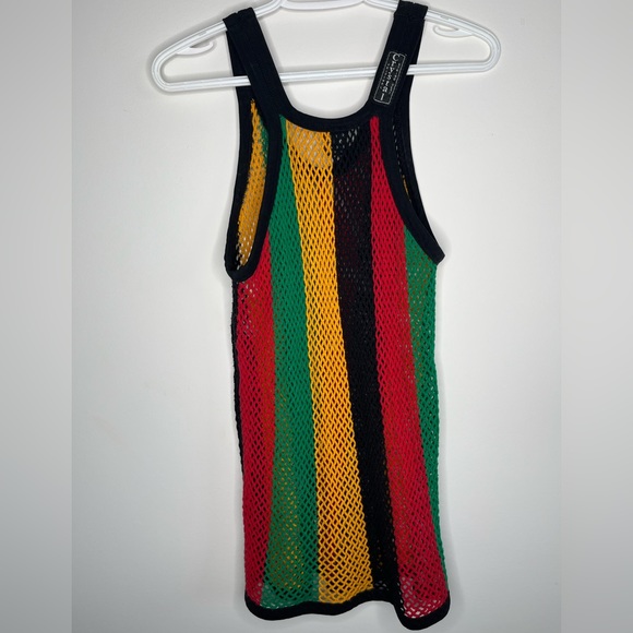 💕 2/25 Rasta Crochet String Tank - Picture 5 of 5